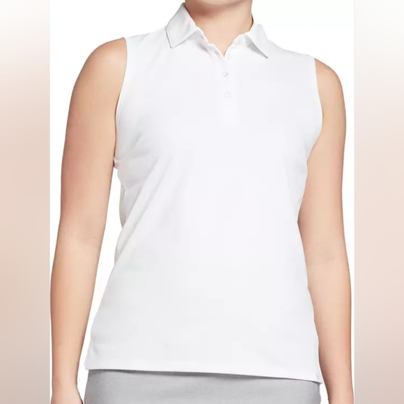 NWT Lady Hagen Women's White Core Pique Sleeveless Golf Polo Tank Top | XXL - Picture 1 of 7